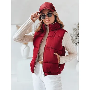 URBANELLE dámská prošívaná vesta bordó FashionStreet TY4972 S