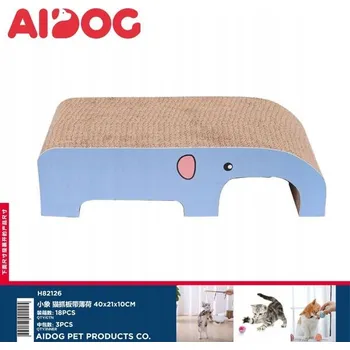 Škrabadlo pro kočky s motivem slona a máty – 40 cm