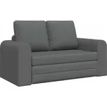 Rozkládací pohovka 2 v 1 Tmavě šedá 148x71x83 cm Látka