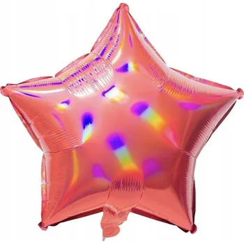 Balónek Fóliový balónek Hvězda růžová dekorativní 45 cm