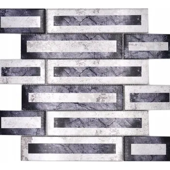 Obklad Skleněná mozaika WzorcowniaStudio 30 x 30 cm černá