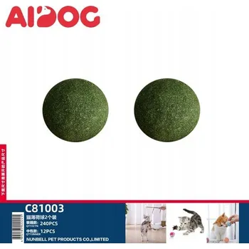 Hračka pro kočku Hračka pro kočky CATNIP přírodní míček 2 ks průměr 3 cm