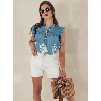 Dámské kalhoty Dámské šortky BEACH VIBE beige FashionStreet SY0400 L