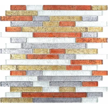 Obklad Skleněná mozaika WzorcowniaStudio 30 x 30 cm, odstíny žluté a zlaté