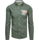 Pánská zelená košile FashionStreet DX2277 XL