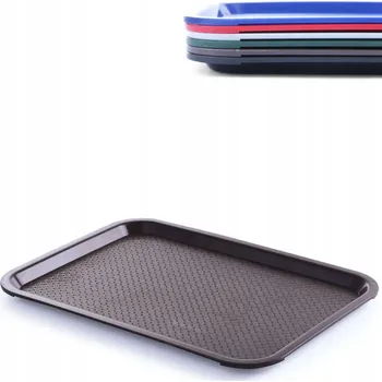 Podnos z polypropylenu Fast Food 35x45 cm - hnědý