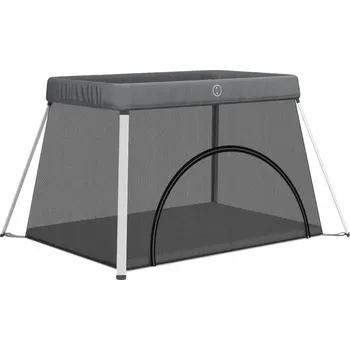 Dětská postýlka Cestovní postýlka VidaXL 82 x 110 cm šedá