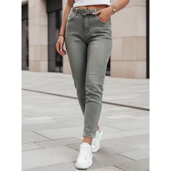 Dámské kalhoty Dámské džínové kalhoty slim fit s páskem SLIMFIZ modré FashionStreet UY2494 XL