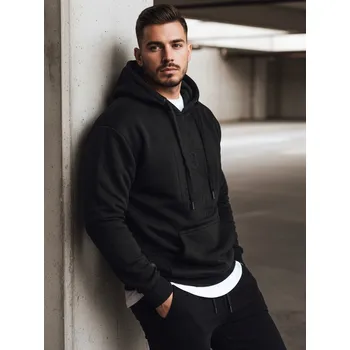 Pánská mikina Pánská černá mikina FashionStreet BX5933 XL