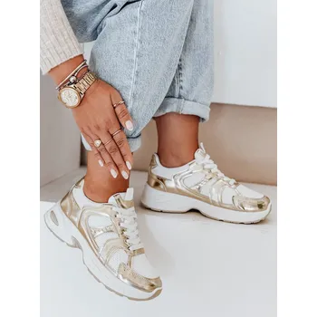 Dámské tenisky Dámské tenisky s plochou podrážkou GLISSWALK gold FashionStreet ZY1002 36