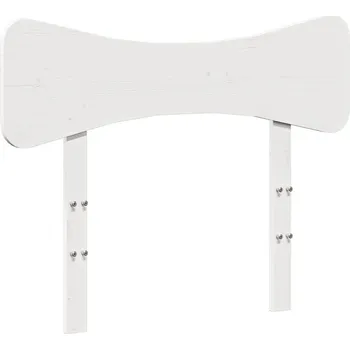 Čelo postele, bílé, 100 cm, masivní borovicové dřevo