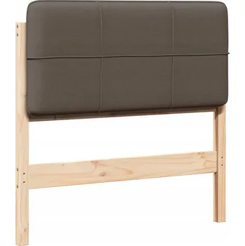 Čalouněné čelo postele s čelo Hnědá a taupe 100 cm