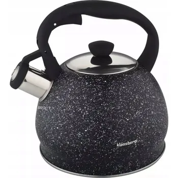 Varná konvice Konvice ocelová s píšťalkou 2L indukční plyn černá Klausberg
