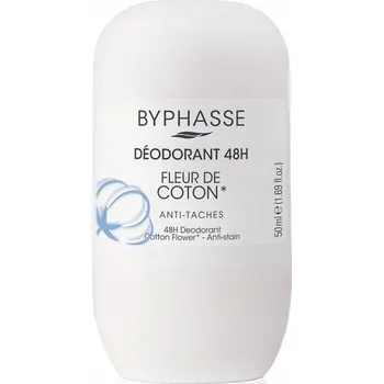 Byphasse kuličkový deodorant 48h Antiperspirant Cotton Flower (Bavlněný květ)