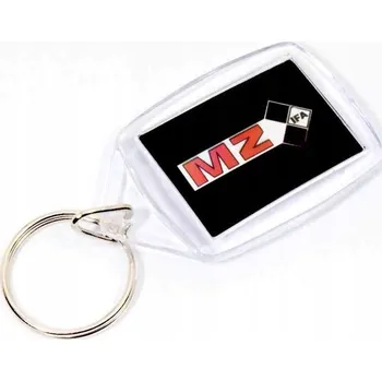 PŘÍVĚSEK NA KLÍČE MZ BÍLO ČERNÝ K10