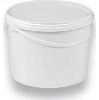 Dóza na potraviny Kbelík na potraviny 10L bílý s víkem - ATEST, možnost vlastního barevného provedení