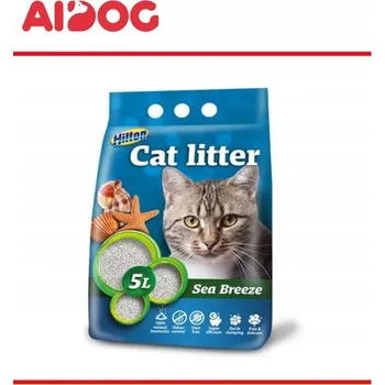 Podestýlka pro kočku Hilton Bentonitové Stelivo hrudkující písek 5 l mořský