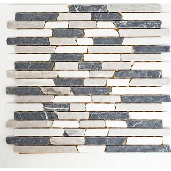 Obklad Mozaika WzorcowniaStudio 30,5 x 32,2 cm, odstíny hnědé a béžové