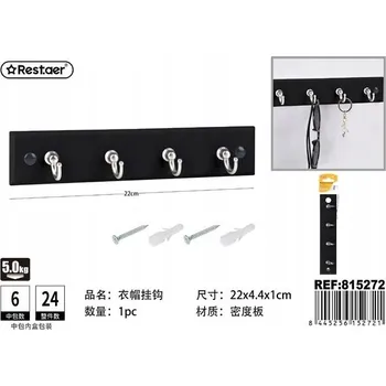 Věšák Věšák na oblečení s 5 háčky - praktické řešení do předsíně