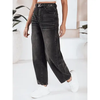 Dámské kalhoty Dámské džíny balloon fit černé FashionStreet UY2743 XL