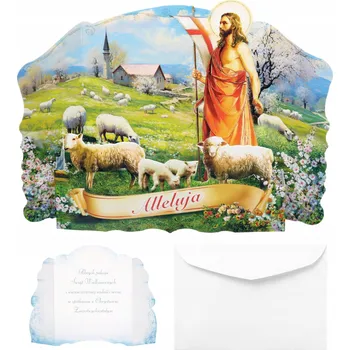 Velikonoční přání s obálkou Karnet Velikonoce 3D Velikonoční přání