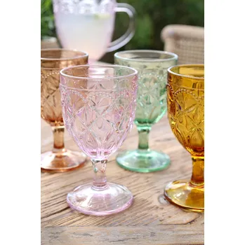 Sklenice Chic Antique Sklenice na víno Saint-Émilion 250 ml Světle růžová