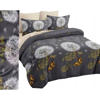 Povlečení Povlečení povlečení teplé 200x220 + povlaky na polštáře ČESKÁ VÝROBA 3 dílné, květiny, lístky