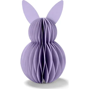Velikonoční dekorace 678034 - Tchibo - Papírový velikonoční zajíc - barva: fialová
