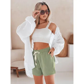 Dámské kalhoty Dámské šortky NOT TOMORROW green FashionStreet SY0448 M