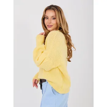 Dámský svetr Jumper MI SW 0302.18 světle žlutý jedna velikost
