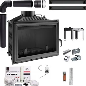 Krbová vložka KRBOVÁ VLOŽKA LITINOVÁ WIKTOR 14 kW EKO SADA TRUBKY VZDUCHOVODY DESKY