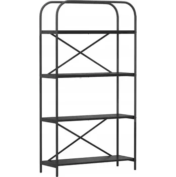 Knihovna Police dřevotřísková VidaXL 80 x 30 cm černý dub