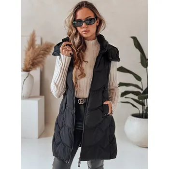 Dámská vesta Dámská zateplená prošívaná vesta černá FashionStreet TY5101 S