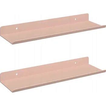 police Nástěnná polička s policí Nástěnný 2 pcs Růžová 30 x 9 x 2,5 cm