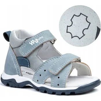 Chlapecké sandály Wojtyłko dětské sandály eko kůže modré, velikost 20