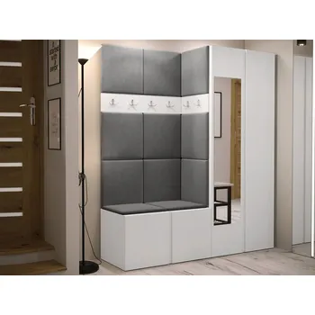 Šatní skříň Šatní skříň Veneti SELAND 158 x 186 x 46 cm bílá