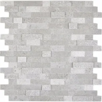Obklad Mozaika WzorcowniaStudio 27,5 x 30 cm, odstíny šedé a stříbrná