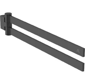 Ideal Standard Conca - Držák ručníků, délka 45 cm, hedvábná černá T5395XG