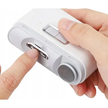 ELEKTRICKÝ ZASTŘIHOVAČ / TRIMER NA NEHTY MINI S LED OSVĚTLENÍM PRO MANIKÚRU