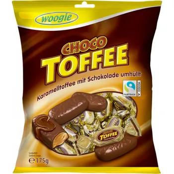 Bonbon Karamelové toffee máčené v čokoládě [Boogie, 175 g]