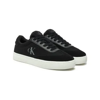 Dámské tenisky Sneakersy Calvin Klein Jeans Classic Cupsole Low Mix Mg Wn YW0YW01636 Černá 40