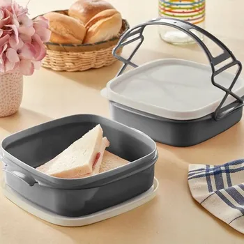 Dóza na potraviny Dvoukomorová dóza na jídlo 2000 ml s víkem