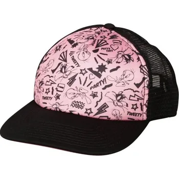 Kšiltovka Kšiltovka LOONEY TUNES TWEETY DANCE HAT OS Růžová, Černá