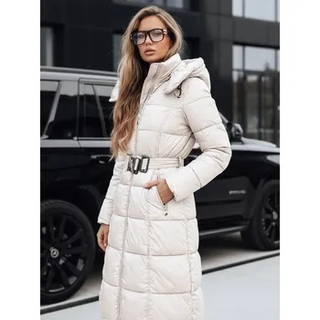 Dámská prošívaná zimní bunda s kapucí bílá FashionStreet TY5491 XXL