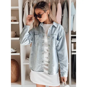 Dámská bunda Dámská oversize džínová bunda BLUEDIVA modrá FashionStreet TY4900 XS