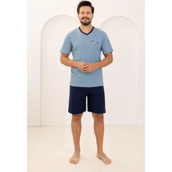 Pánské pyžamo PÁNSKÉ PYŽAMO 504 W/26 modrá L