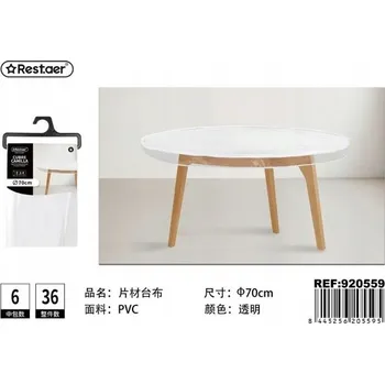 ubrus Průhledný PVC ubrus s okrajem φ70