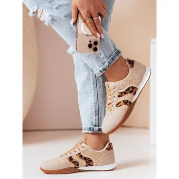 Dámské tenisky Dámské sportovní tenisky INFAMES s leopardím potiskem FashionStreet ZY0784 38