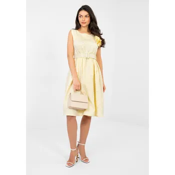 Dámské šaty Šaty IT SK 21861.86 světle žlutá jedna velikost