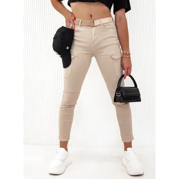 Dámské kalhoty Dámské kalhoty LOVFASHION beige FashionStreet UY2115 s26